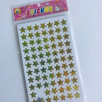 STICKER SHEET GOLD STAR 1PKT