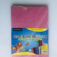 GLITTER FOAM SHEET A4 WITH STICKER 1PKT