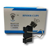 BINDER CLIP 25MM  1'' 6pcs pkt